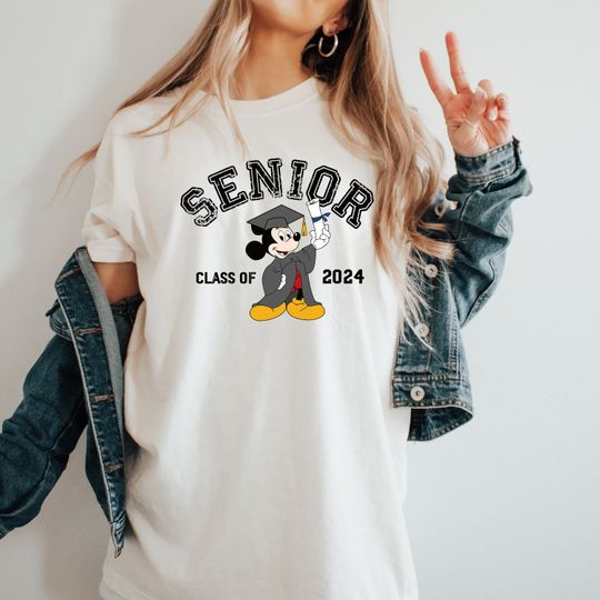 Senior Class Of 2024 Shirt, Mickey Senior Shirt, Graduate 2024 Shirt, Disney Graduate Shirt, Disney Grad Trip Shirt