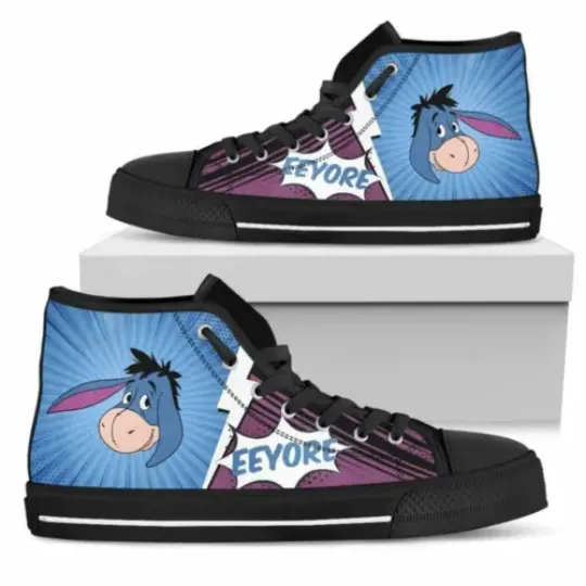Disney Eeyore Men's High Top Sneakers.