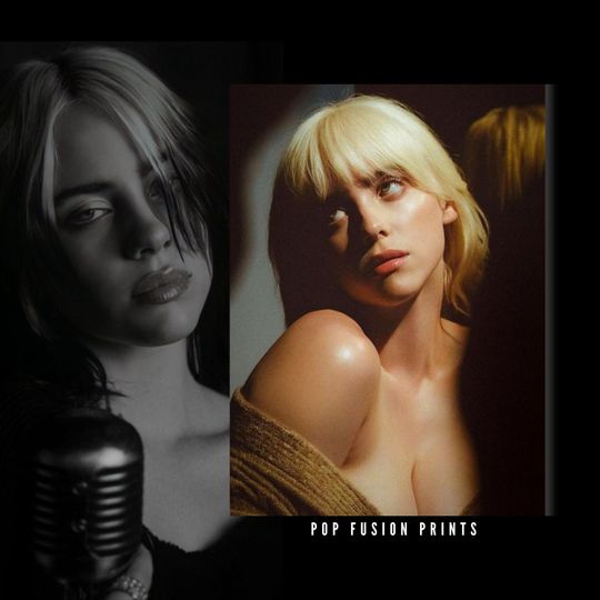 Billie Eilish Poster, Vibrant Wall Art Portrait, Modern Home Decor, Unique Gift for Music Lovers