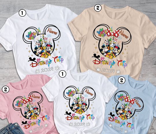 Personalized Disneyworld 2024 Spring break Shirts, Disneyland Family Vacation Shirt, Walt DisneyWorld Tee, Matching Family Trip Shirt