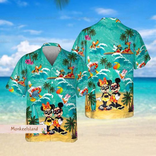 Mouse And Friends Hawaiian Shirt, Funny Mouse Vacation Shirt