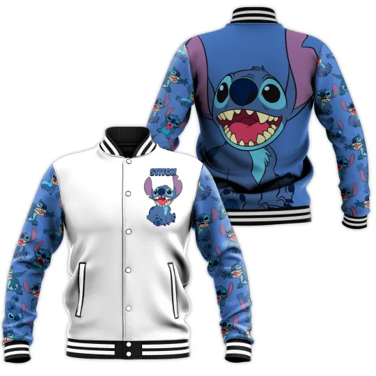 Spring and Autumn New Baseball Jacket Disney Stitch