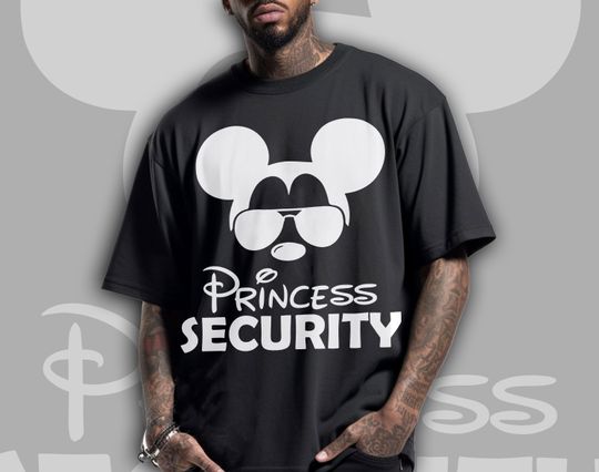 Disney Father's Day Shirt, Dad Princess Security Shirt, Daughter And Dad Matching Shirts