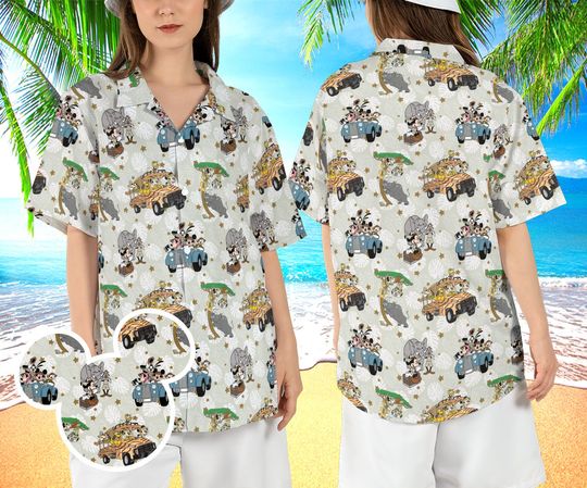 Mickey Safari Hawaiian Shirt, Disneyland Safari Trip Hawaii Shirt