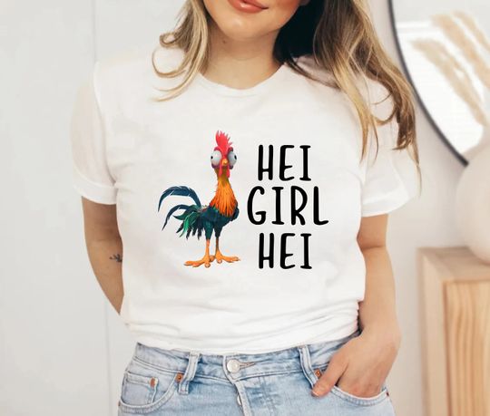 Hei Girl Hei Shirt,Moana Character Shirt,Disney Characters Shirt
