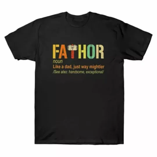 Fathor Definition Like A Dad Just Way Mightier Vintage Father's Day Gift Unisex T-Shirt