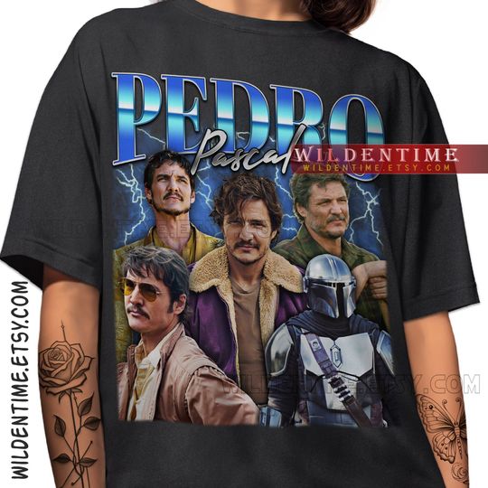 PEDRO PASCAL Shirt, Vintage Pedro Pascal Shirt Retro 90s
