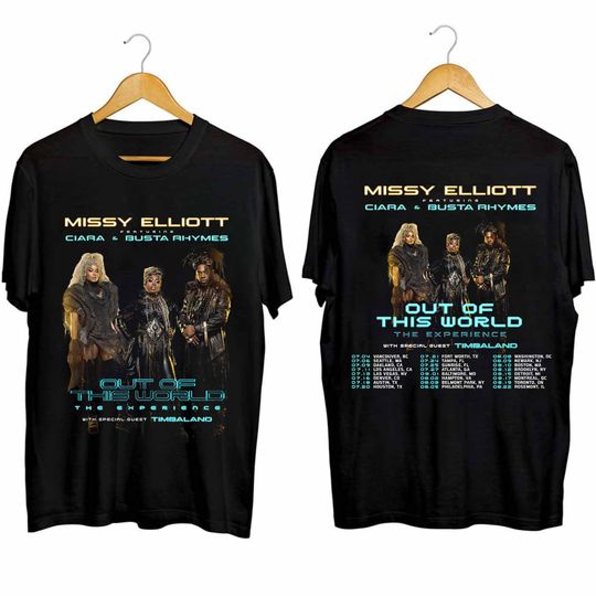 Missy Elliott - Out of This World 2024 Tour Double Sided Shirt