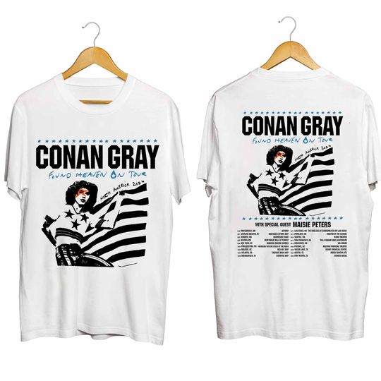 Conan Gray - Found Heaven On Tour 2024 Double Sided Shirt