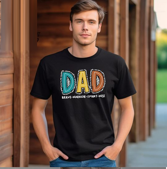 Dad Brave Warrior Smart Wise Shirt, Retro Dad Shirt, Gift For Dad, Father's Day Shirt