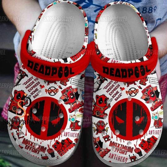 Deadpool Clogs, Deadpool Gift, Gift for father's day