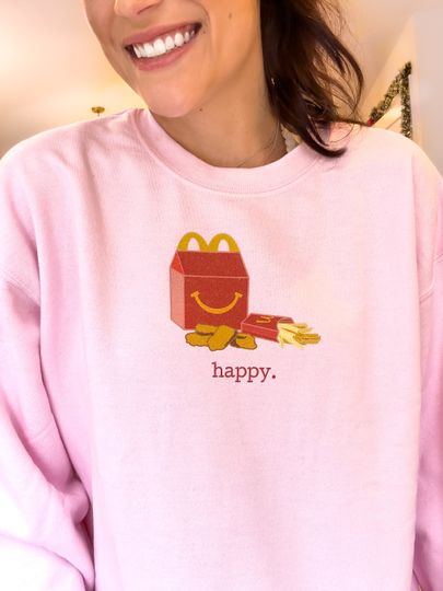 McDonalds Punny Happy Meal Unisex Crewneck Sweatshirt -