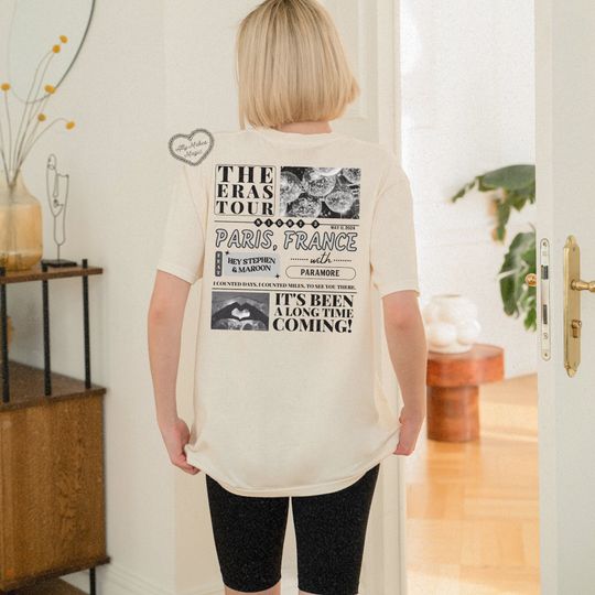 paris night 3 tee | comfort colors | paris, france | tortured poets