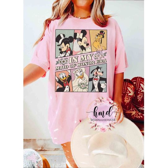 Discover Vintage In My Maid of Honor Era T-shirt, Wedding Gift