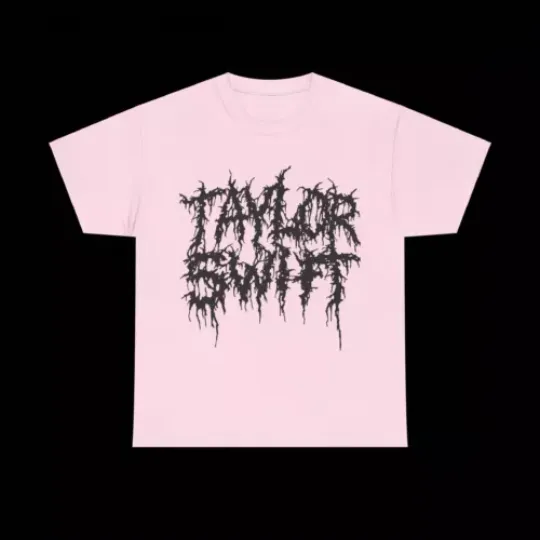 Taylor Black Metal Logo Heavy Metal Band Death Goth Grunge Emo Y2K Unisex T-Shirt