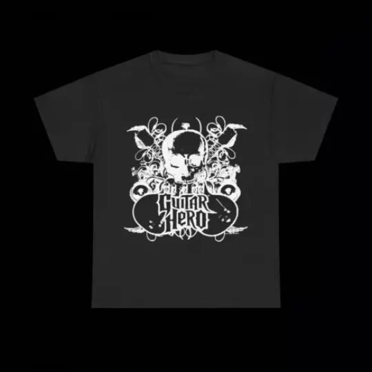 Guitar Hero Skull Grunge Y2k Emo Amity Affliction Goth Mma Elite Unisex T-Shirt