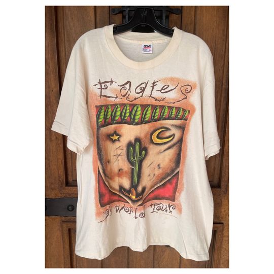Discover Vintage Eagles 1994 World Tour Tee Shirt, Distressed