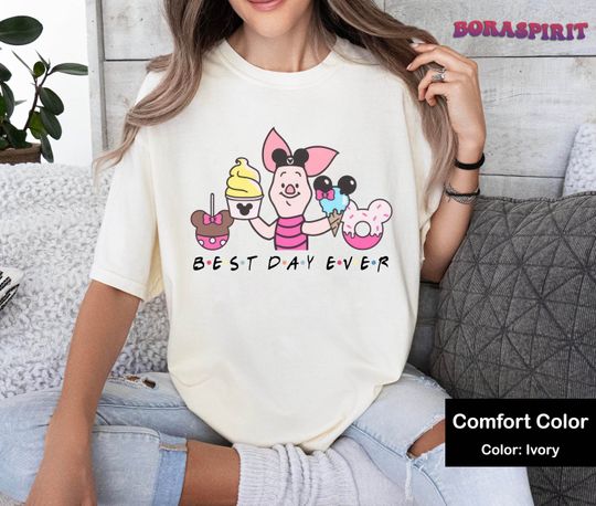 Piglet Best Day Ever T-shirt, Piglet Disney Snacks Shirt