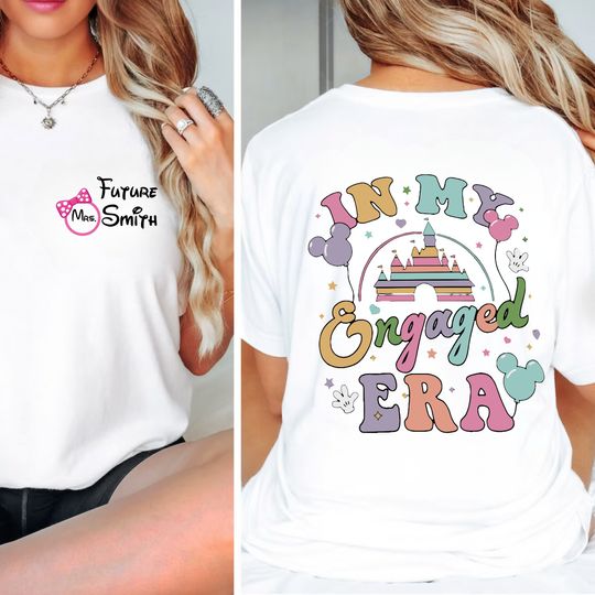 In My Engaged Era Disney Shirt,  Disney Bachelorette Party Shirt, Engagement Gift for Her