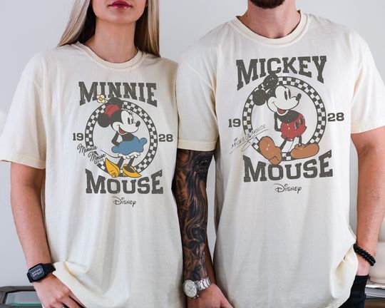 Retro Mickey Mouse Shirt, Vintage Minnie Mouse Shirt, Disney Vacation Shirt