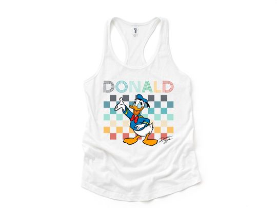 Donald Duck Tank Top for Disney, Disney Tank Top, Tank Tops for Disney