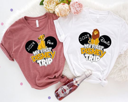 My First Disney Trip Shirt, Lion King Custom Family Shirt, Disney Simba