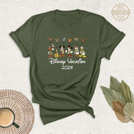Disney Animal Kingdom Balloons Vacation 2024 Shirt, Custom Mickey Safari Trip