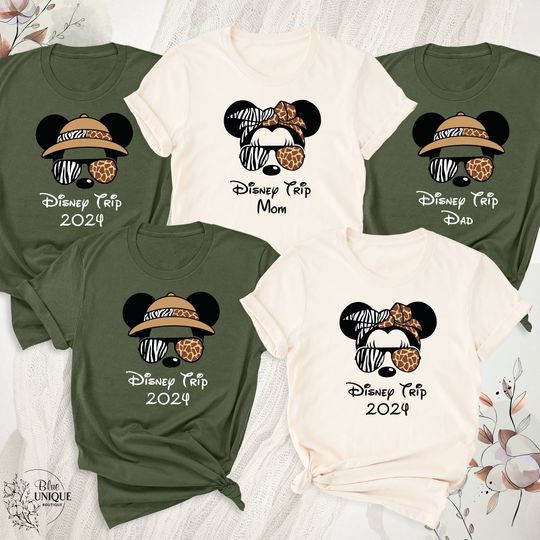 Animal Kingdom Safari Custom Shirts, Disney Trip 2024 Safari Mode Family