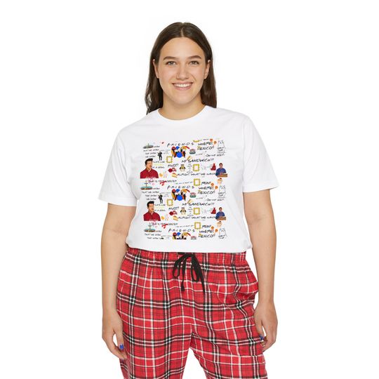Friends TV Show Women's Short Sleeve Pajama Set, Friends TV Pajamas