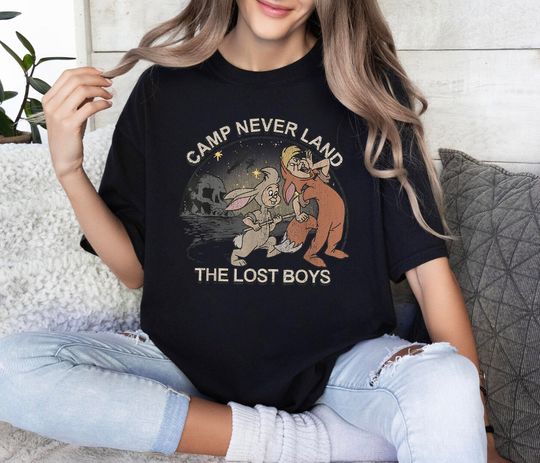 Camp Neverland Peter Pan The Lost Boys Shirt, Peter Pan The Lost Boys Retro Shirt