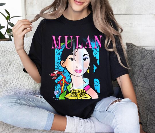 Vintage Disney Mulan Shirt, Mushu And Mulan Shirt