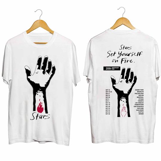 Stars - Set Yourself on Fire 20th Anniversary Tour 2024 Double Sided Shirt