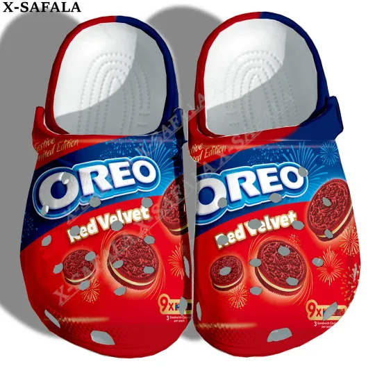 Funny Snack Oreo Cookie Dessert Clogs Shoes