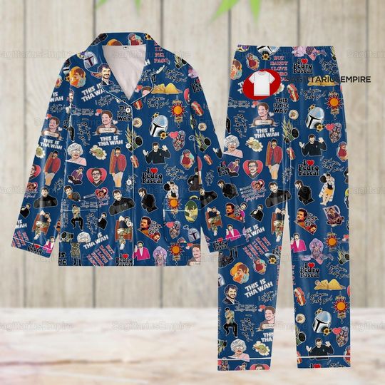 Pedro Pascal Pajamas Set, I Love Pedro Pascal Pajamas