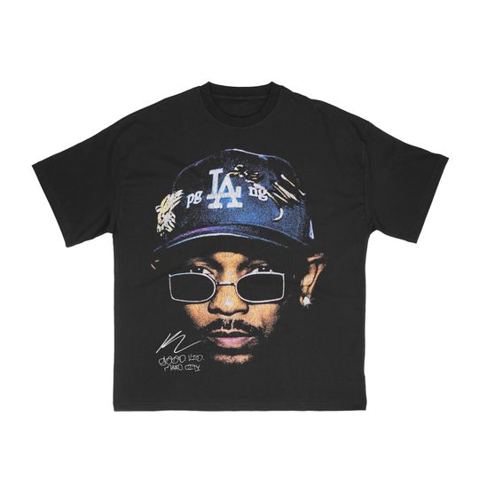 Kendrick Lamar Graphic Tee, Autograph Vintage Rap Tee