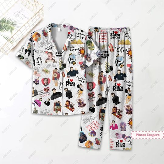 Pedro Pascal Pajamas Pants, Pedro Pascal Pajamas Set, Pablo Escobar Holiday Pajamas