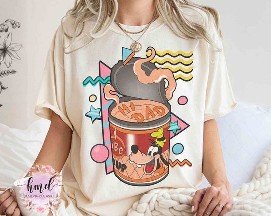 Max Goof And Goofy Hi Dad Soup retro 90s T-shirt, Disney A Goofy Movie Father's Day Gift Ideas