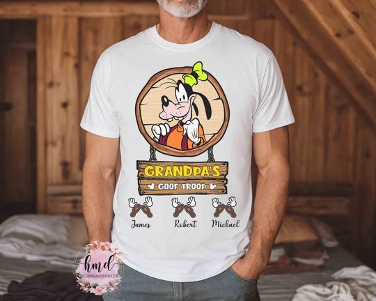 Personalized Disney Grandpa's Goof Troop Shirt, Custom A Goofy Movie Father's Day Gift Ideas