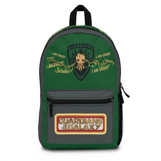 Mar vel Groot Guardians Of The Galaxy Heroes Custom Gift School Backpack