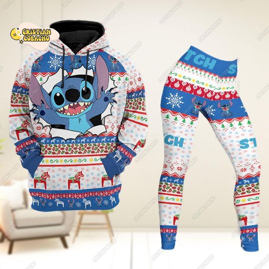 Stitch Legging Hoodie, Disney Stitch Unisex Hoodie, Stitch Women Leggings