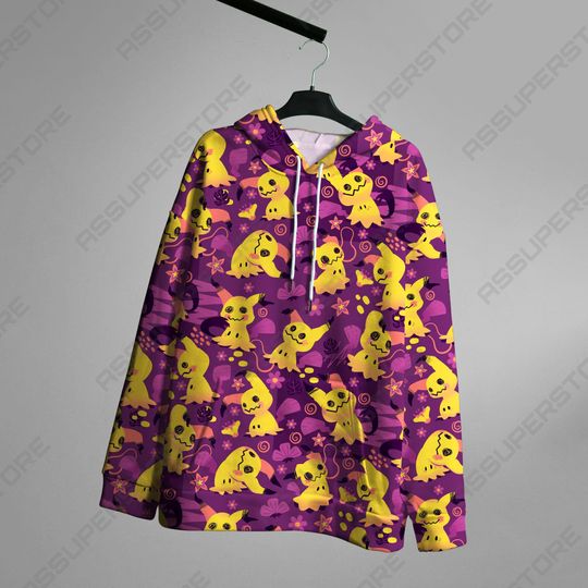 Skinny Mimikyu Ghost Hoodie Shirt Japanese Anime Mimikyu Ghost Shirt Gift