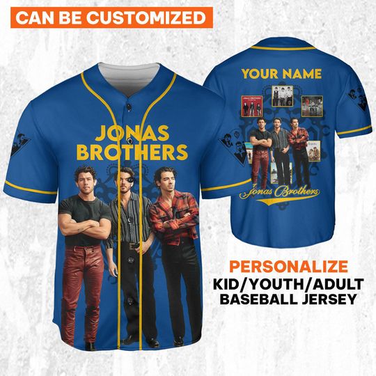 Personalized Jonas Brothers The Tour 2023 Pop Rock Band Blue