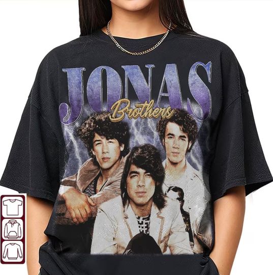 Jonas Brothers 90s Vintage Shirt, Jonas Brothers Bootleg Shirt, Jonas Brothers Tee 1489064048
