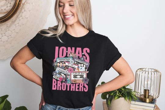 Jonas Brothers Shirt, Jonas Brothers Cassette Shirt, Jonas Concert Shirts for Fan, Jonas Brothers Tour Shirt, Concert 2023 Retro Unisex Gift