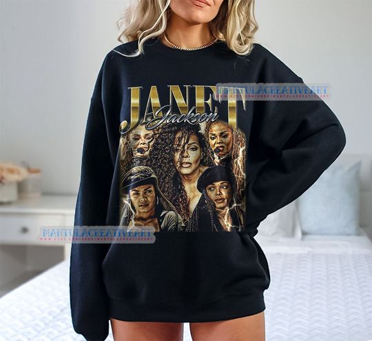 Vintage Style Janet Jackson sweatshirt, Movie Character Shirt, TV Show Shirt