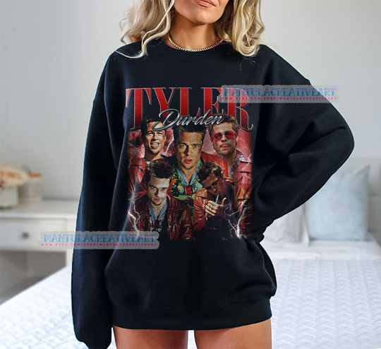 Tyler Durden Vintage Unisex sweatshirt, Movie Actor Shirt, TV Show Shirt