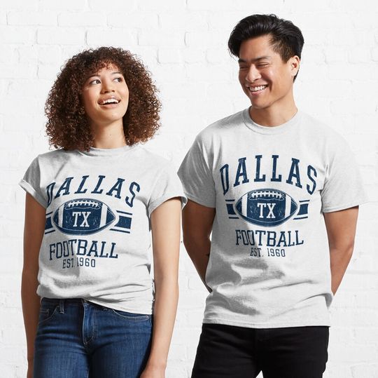 Vintage Distressed Dallas Cowboys Football Team Texas Sport Gift   Classic T-Shirt