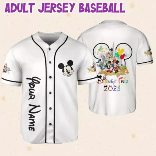 Personalize Disneyland Disney Trip With Mickey Mouse Jersey