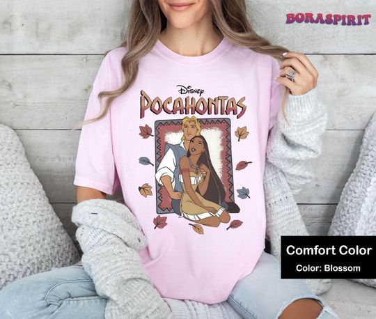 Disney Pocahontas and Captain Classic Movie Shirt