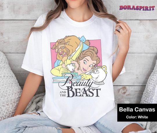 Retro Disney Beauty And The Beast Shirt, Disney Belle Princess Shirt